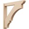 Ekena Millwork 6-in W x 38-in D x 38-in H Balboa Slat Rough Cedar Woodgrain TimberThane Outlooker, Primed Tan OUTUR060X38X38BOA24RCPR - alternate 1